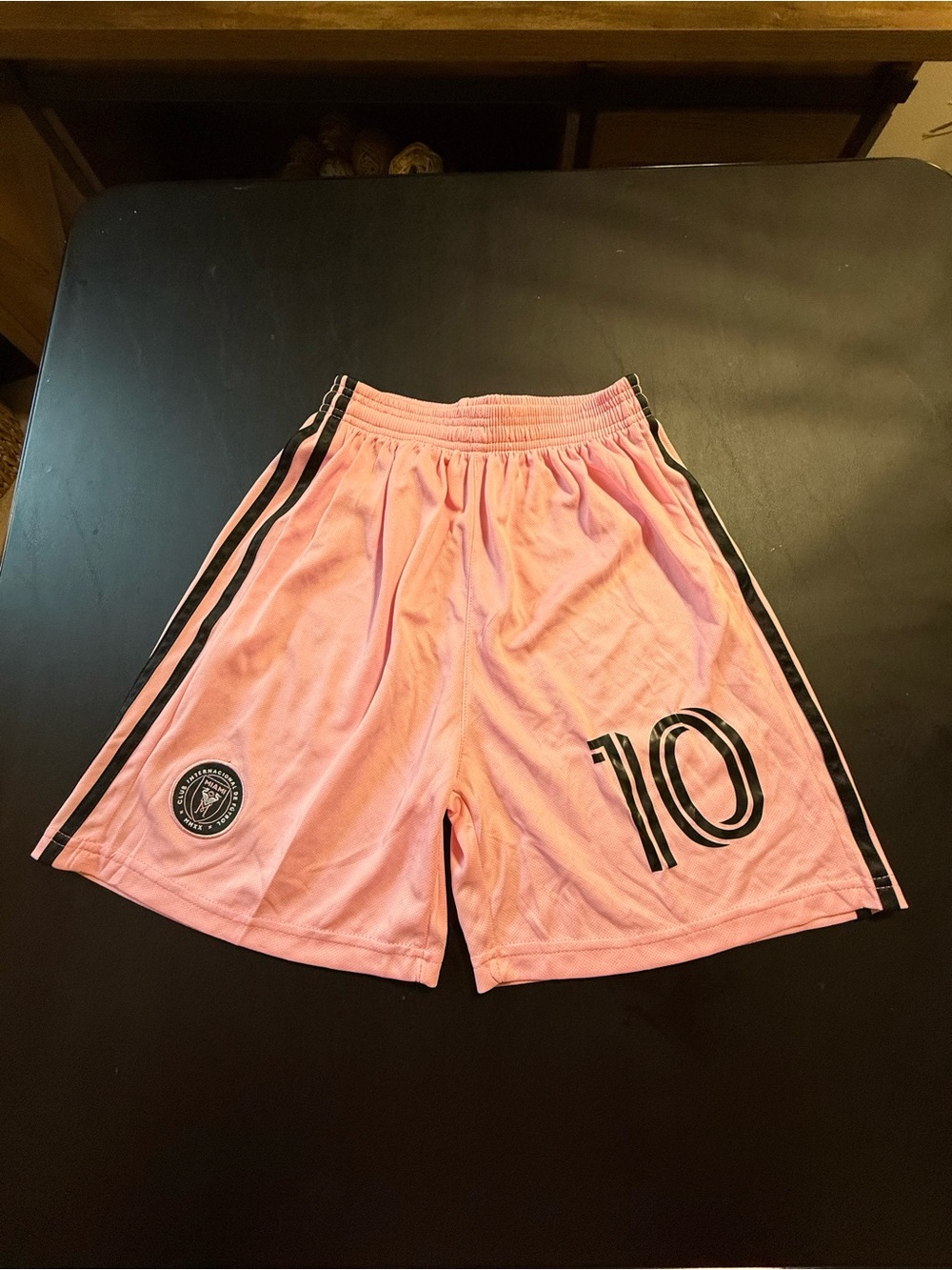 Inter Miami CF Pink Soccer Shorts #10 Lionel Messi Youth Size Medium
